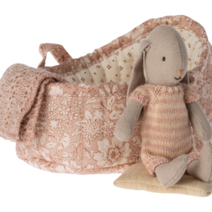 Maileg Micro Bunny in Carry cot