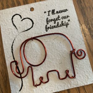 Ten thousand villages - Elephant Wire Bookmark